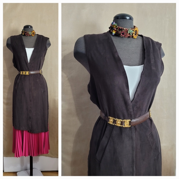 SUEDE VEST/ M - Picture 4 of 9